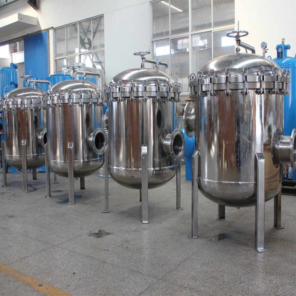 High Temperture Stainless Steel Multi Housing Bag Filter